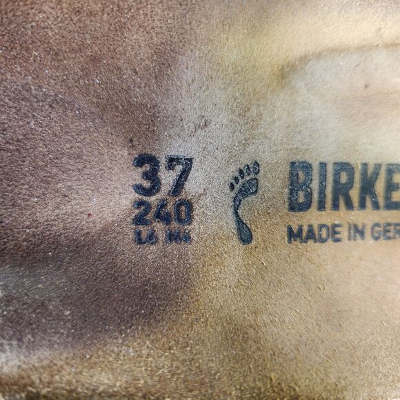 Birkenstock Kairo Thong Womens Size 6 Tan Leather Slip On Slingback Boho Sandals - Picture 9 of 9